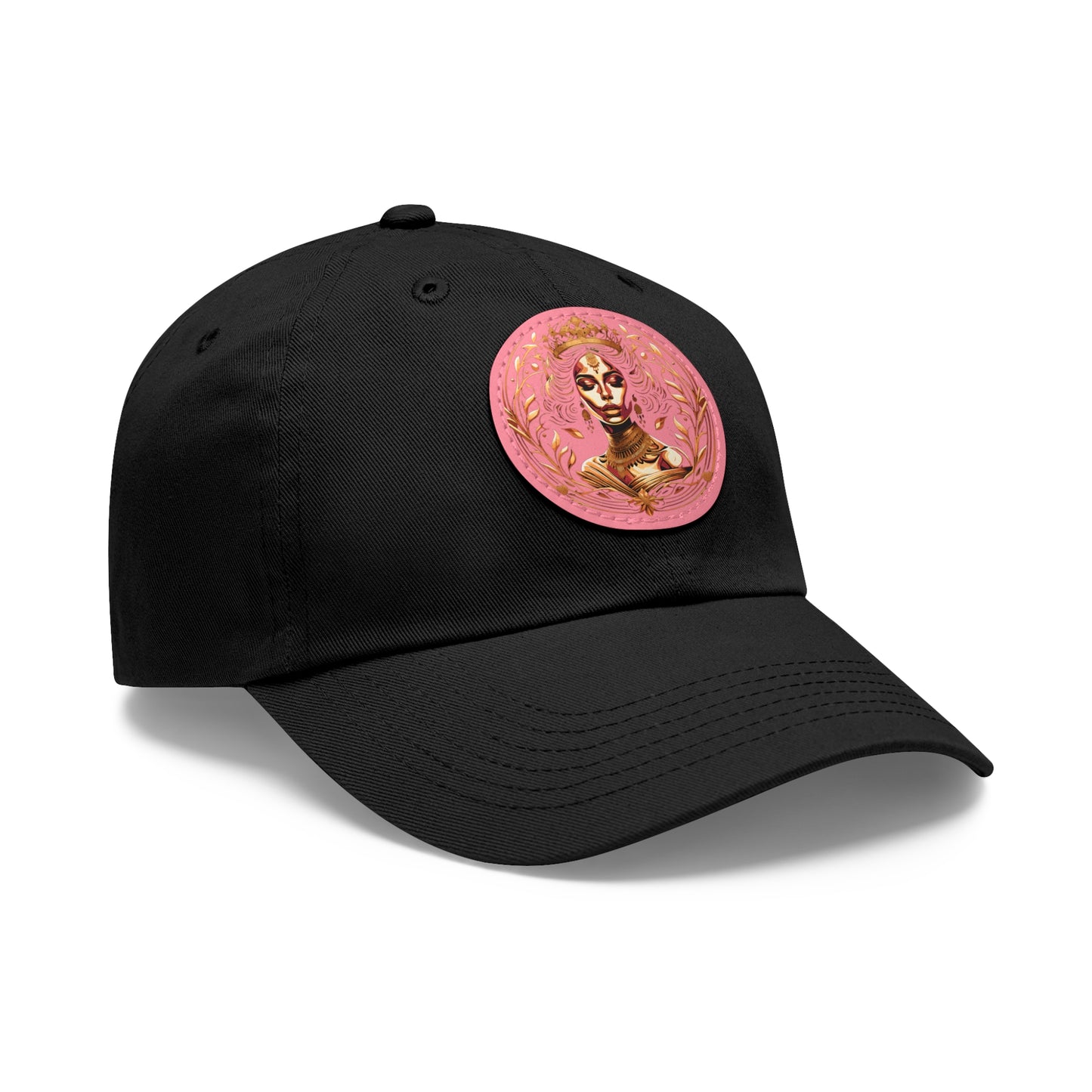 Yallanme Collection Dad Hat with Leather Patch (Round)