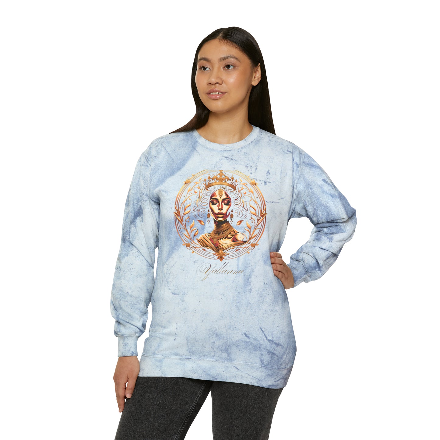 Yallanme Collection Unisex Color Blast Crewneck Sweatshirt