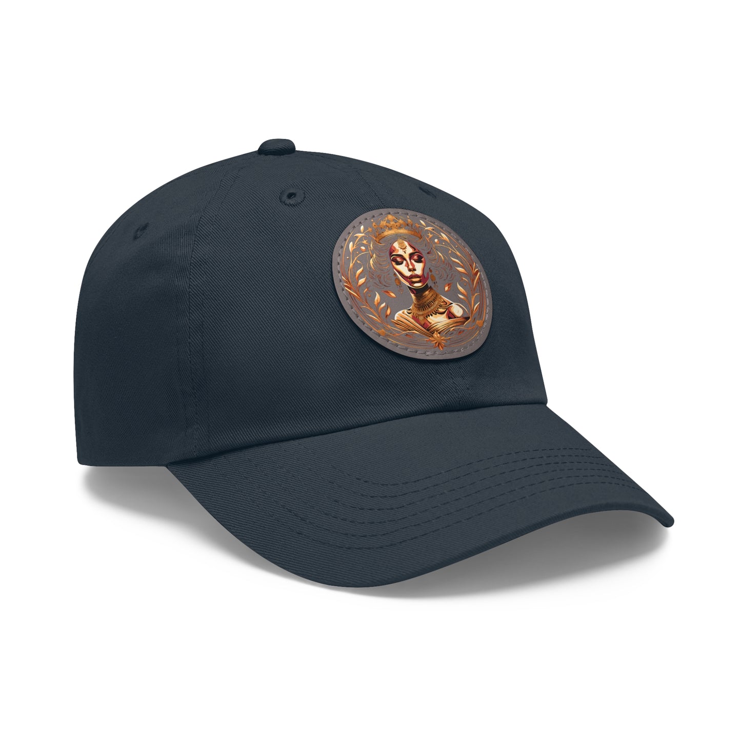 Yallanme Collection Dad Hat with Leather Patch (Round)