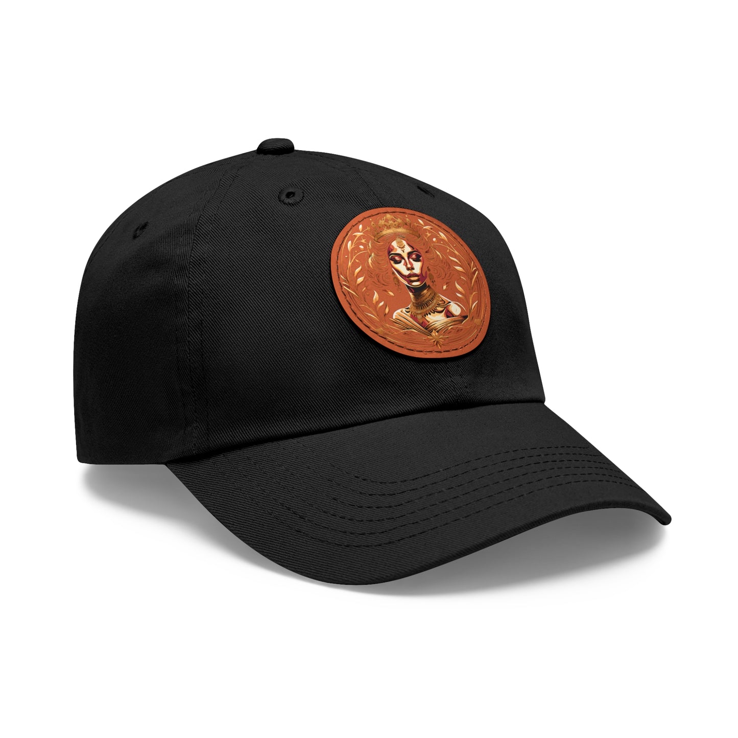 Yallanme Collection Dad Hat with Leather Patch (Round)