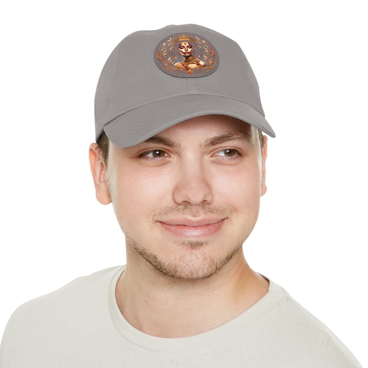 Yallanme Collection Dad Hat with Leather Patch (Round)