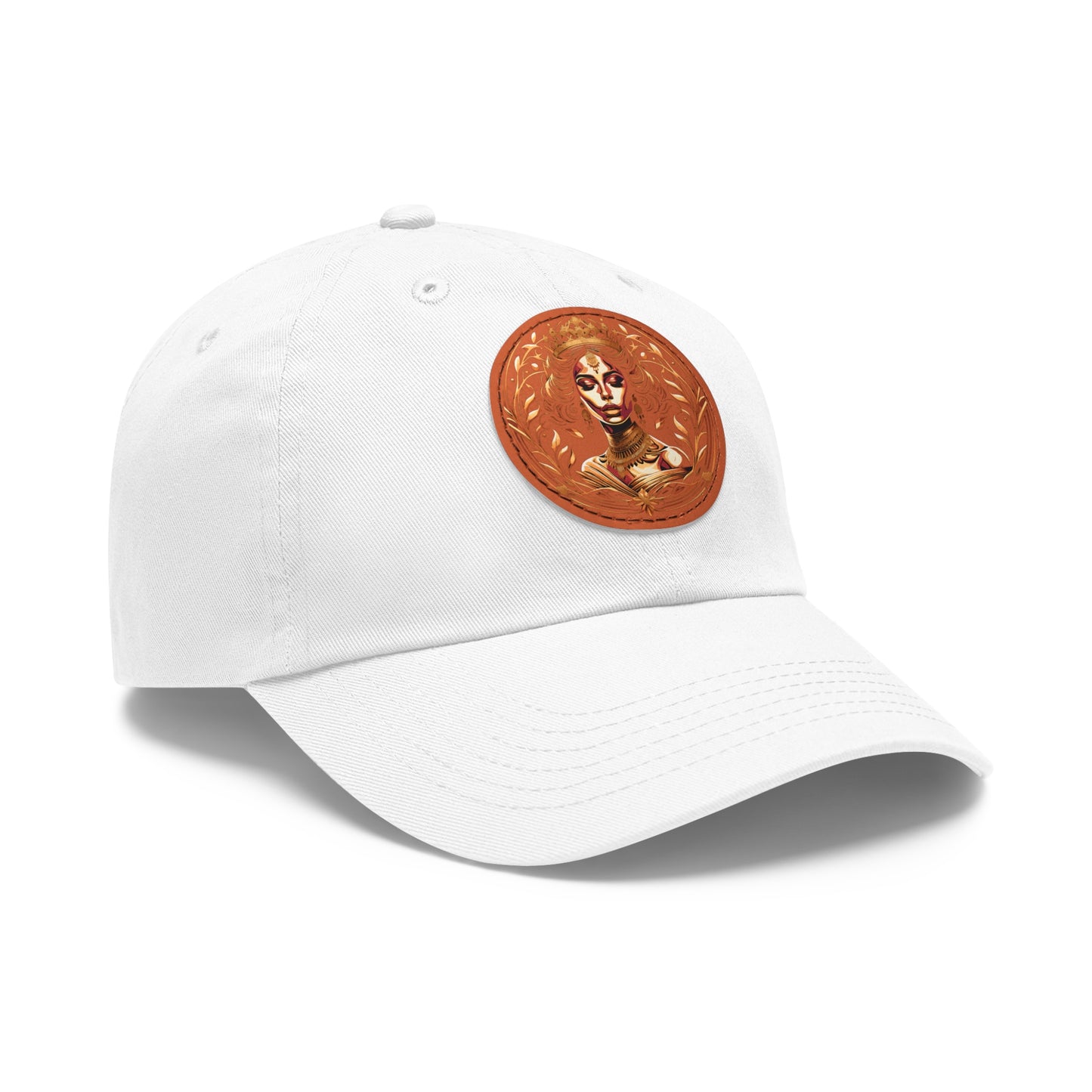 Yallanme Collection Dad Hat with Leather Patch (Round)