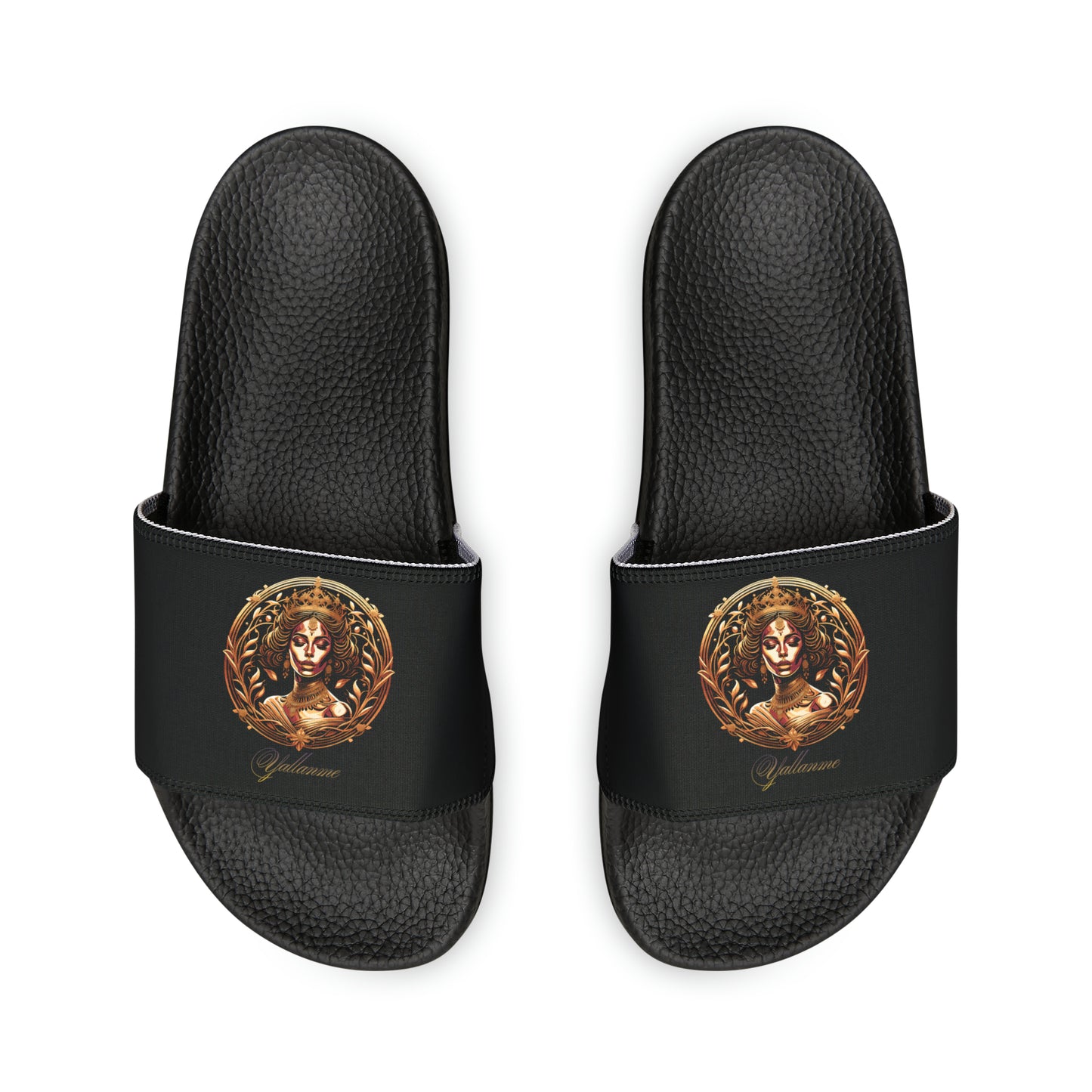 Yallanme Men's PU Slide Sandals