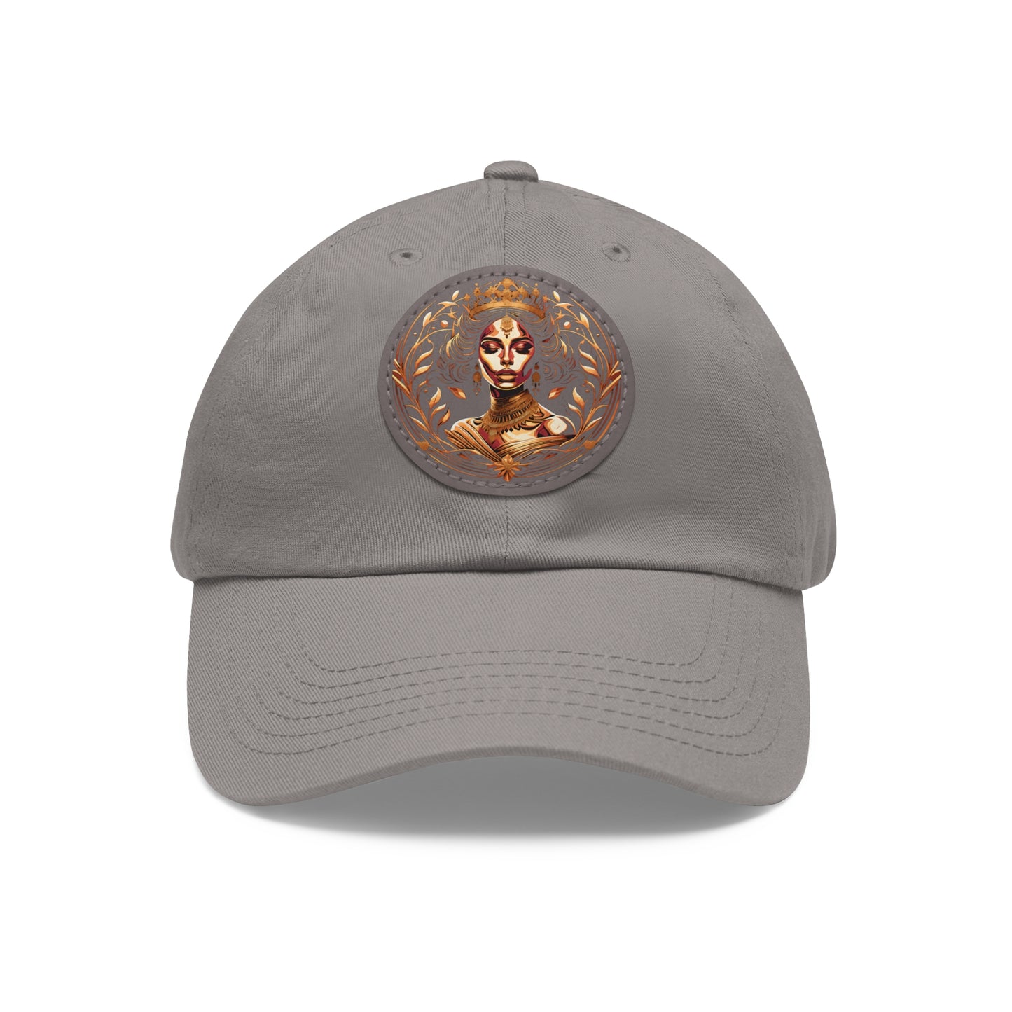 Yallanme Collection Dad Hat with Leather Patch (Round)