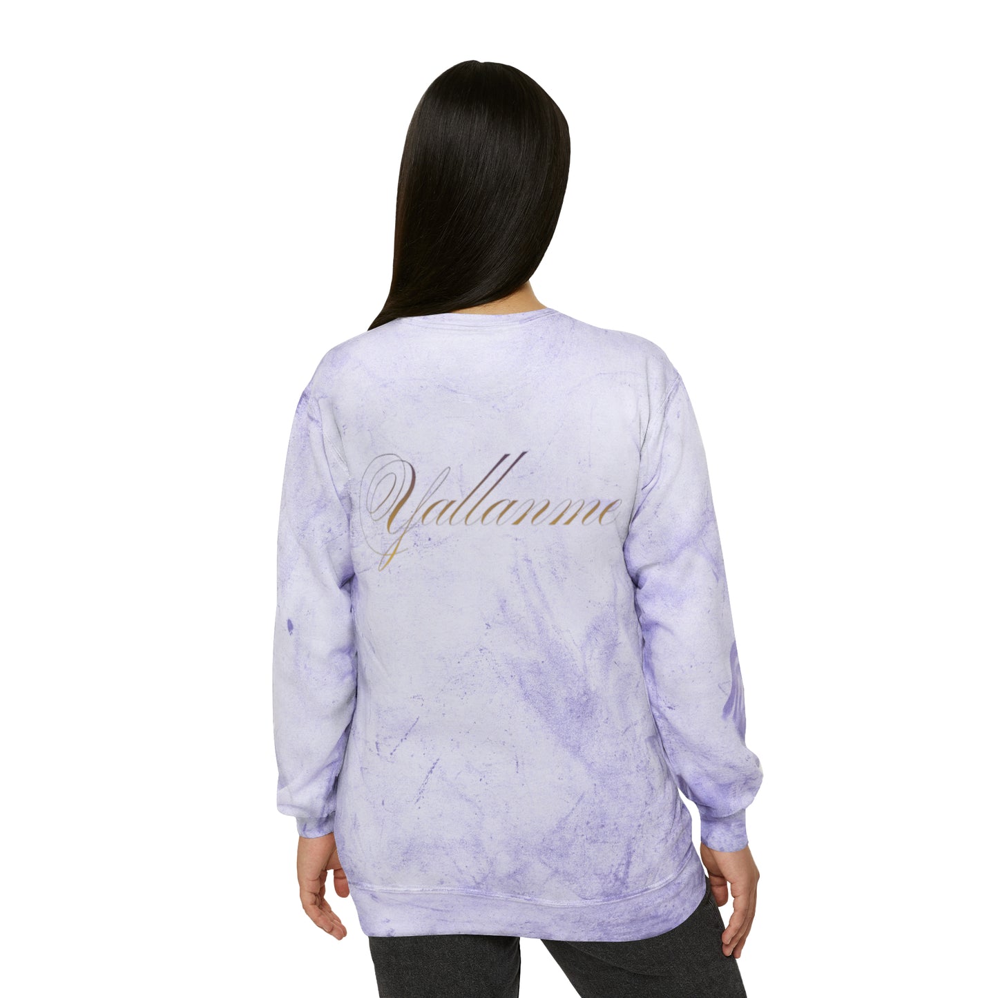 Yallanme Collection Unisex Color Blast Crewneck Sweatshirt