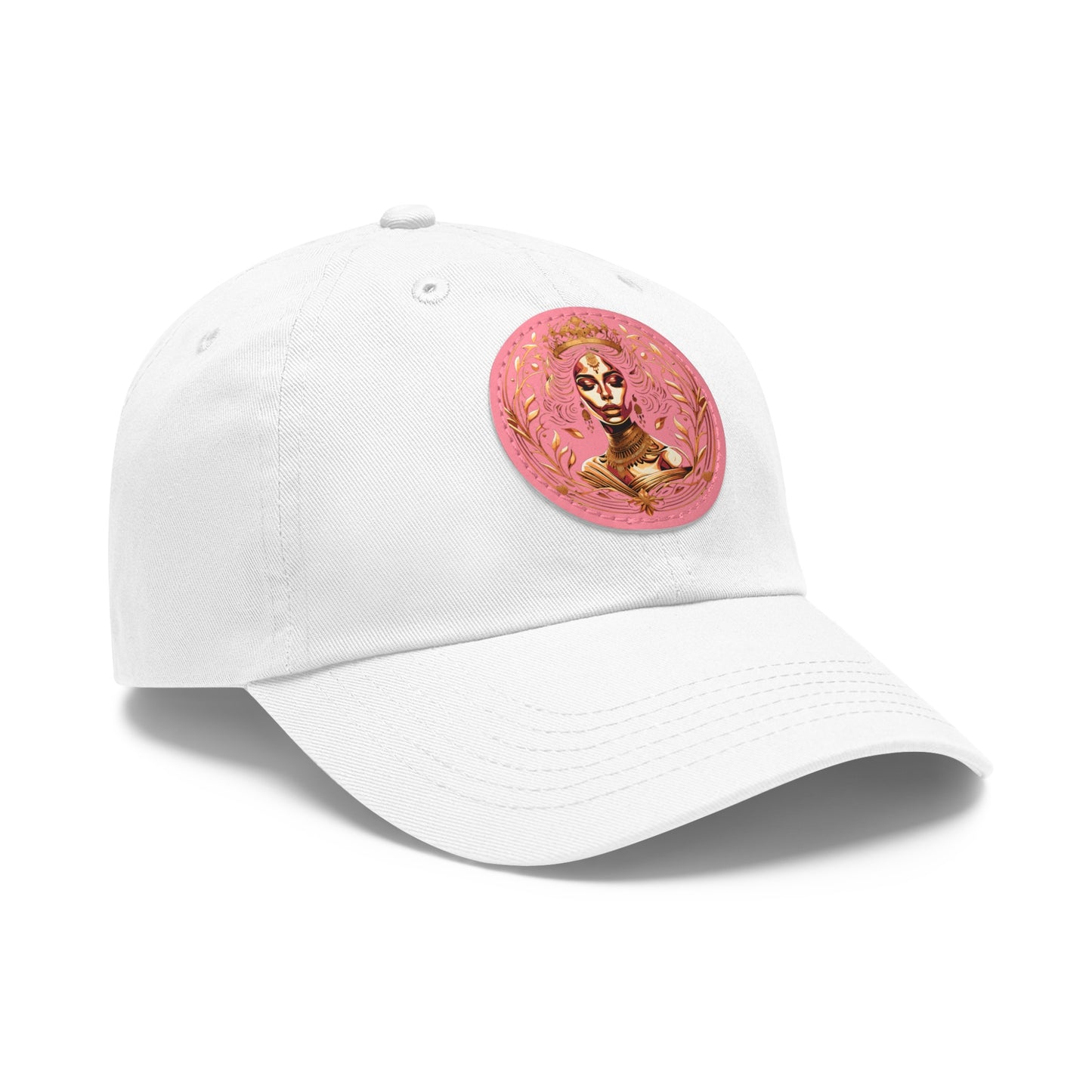 Yallanme Collection Dad Hat with Leather Patch (Round)