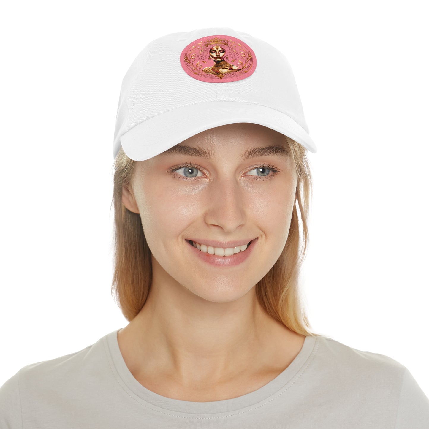 Yallanme Collection Dad Hat with Leather Patch (Round)