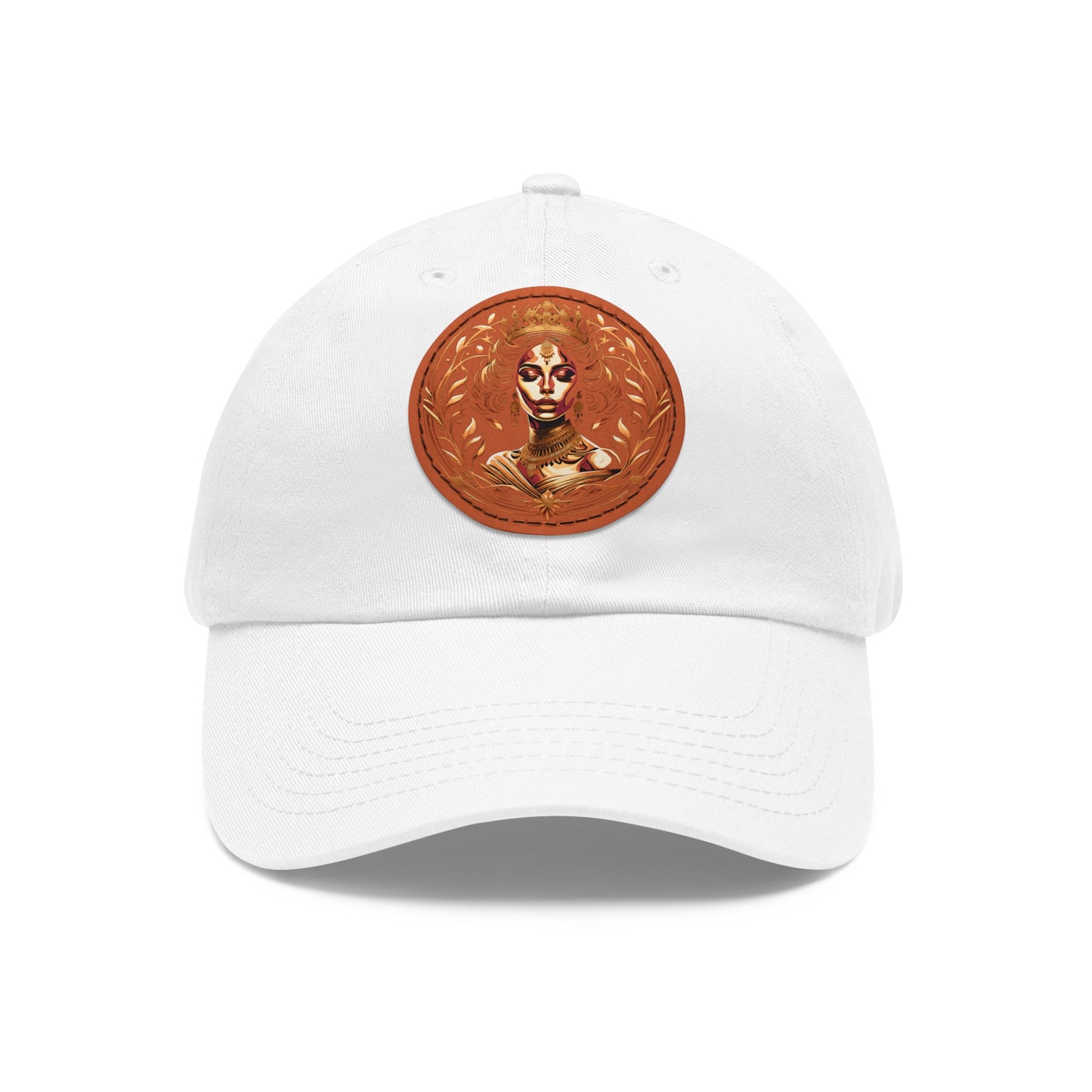 Yallanme Collection Dad Hat with Leather Patch (Round)