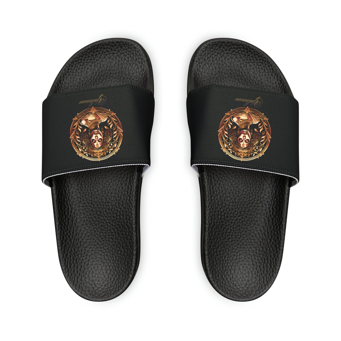 Yallanme Men's PU Slide Sandals