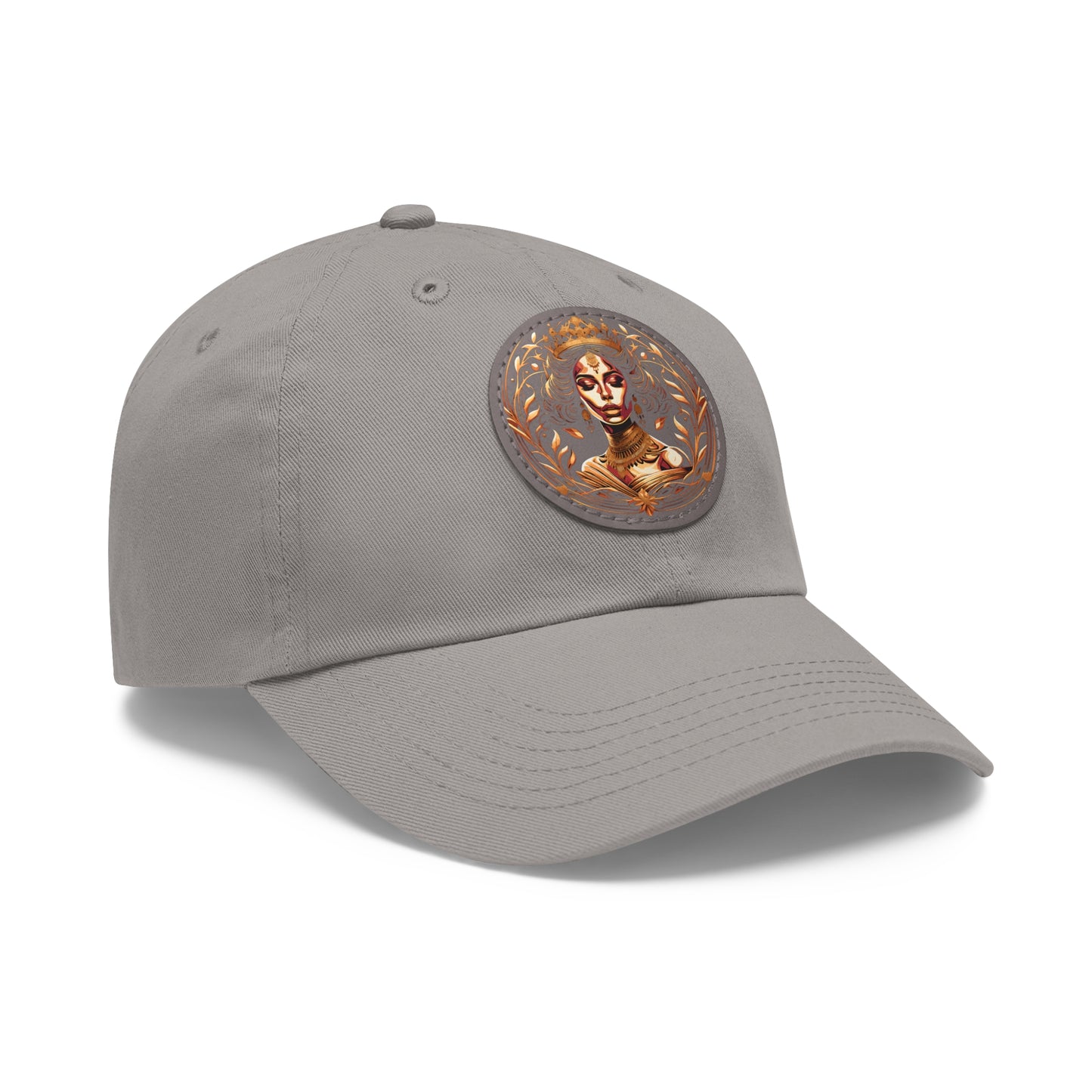 Yallanme Collection Dad Hat with Leather Patch (Round)